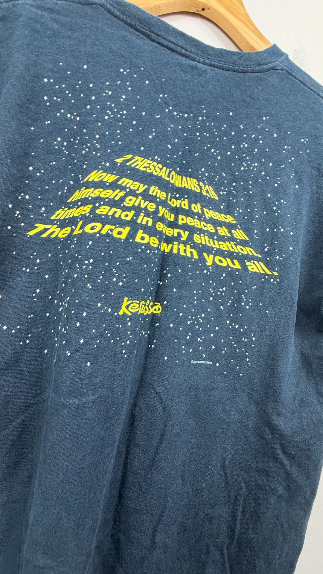 Kerusso May The Lord Be With You T-Shirt Size L Black 8
