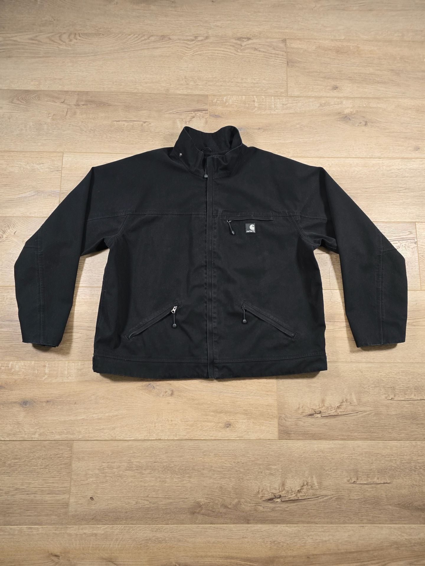 Carhartt Astoria J316 Jacket Black Canvas 2XL Tall Missing Hood 4