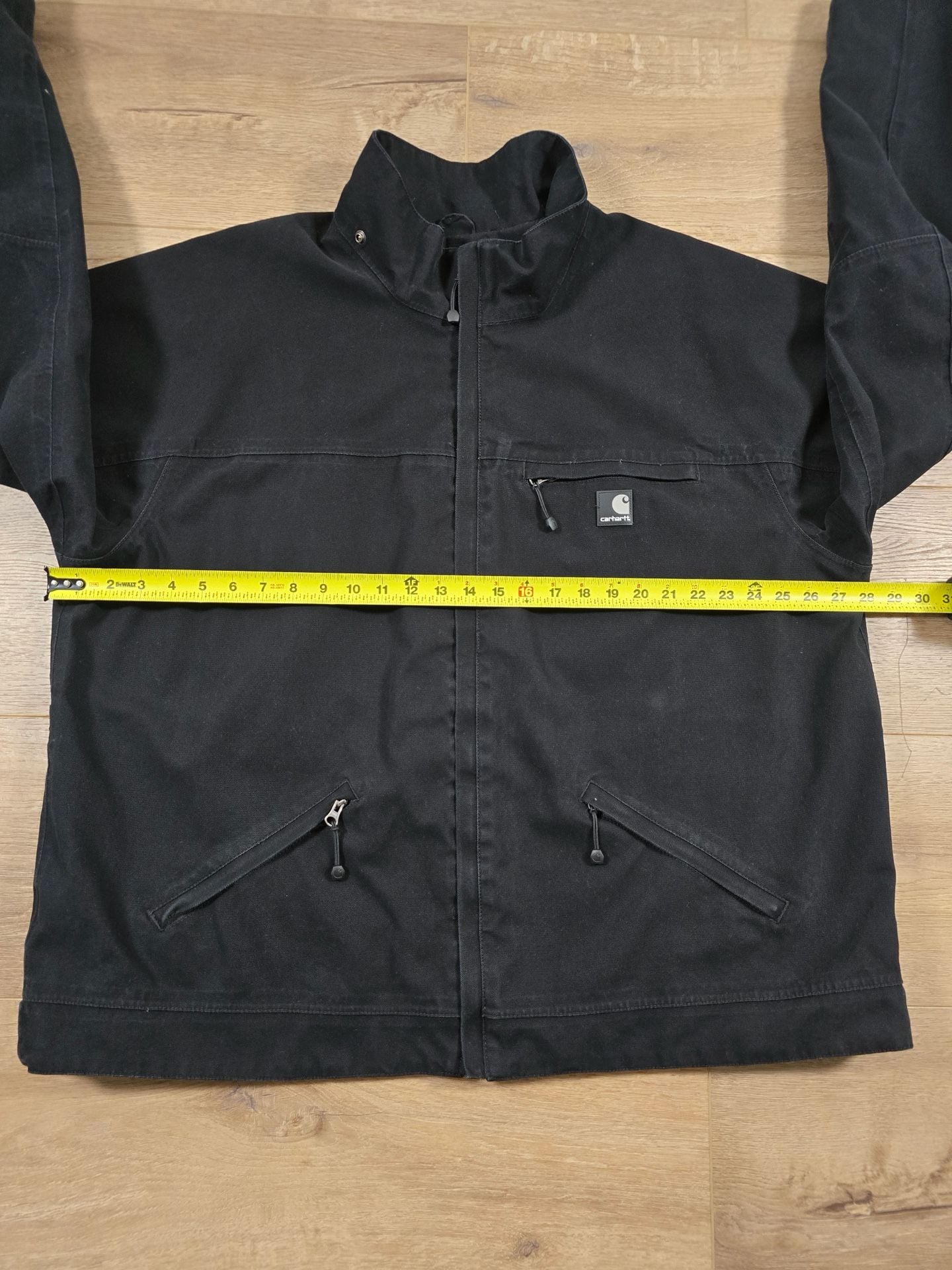Carhartt Astoria J316 Jacket Black Canvas 2XL Tall Missing Hood 7