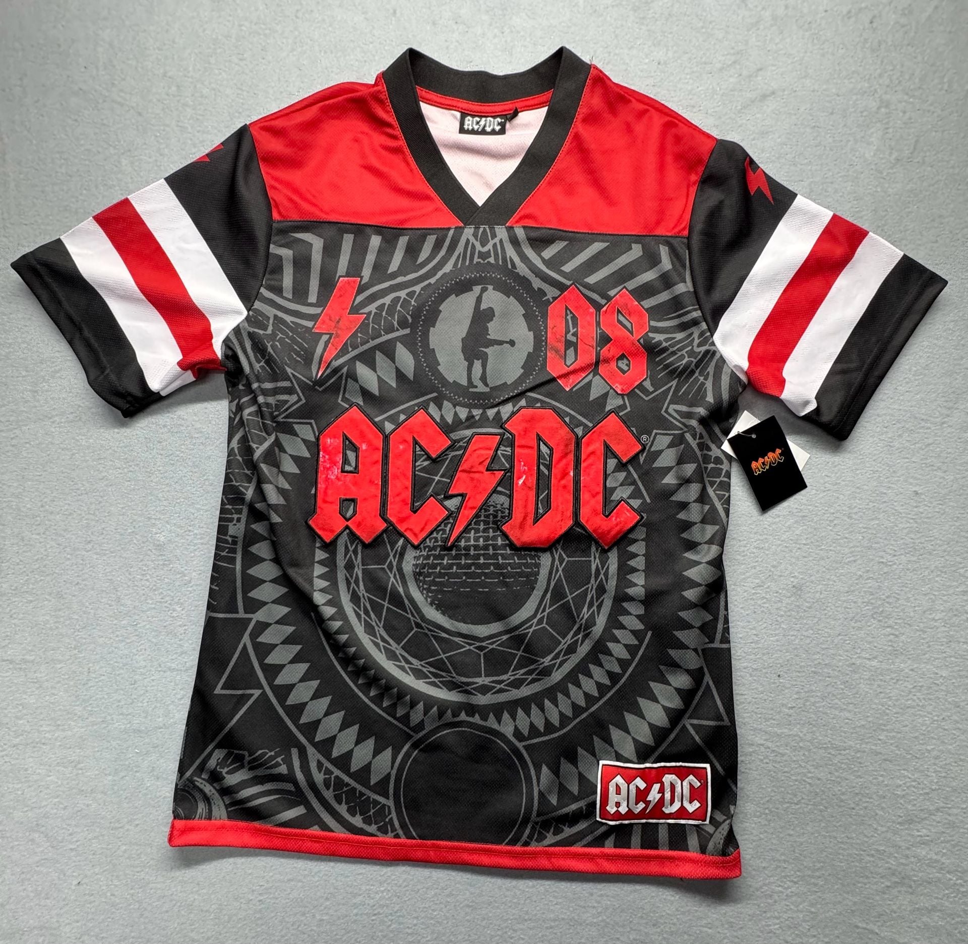 AC/DC Graphic Mesh Soccer Jersey New With Tags 2