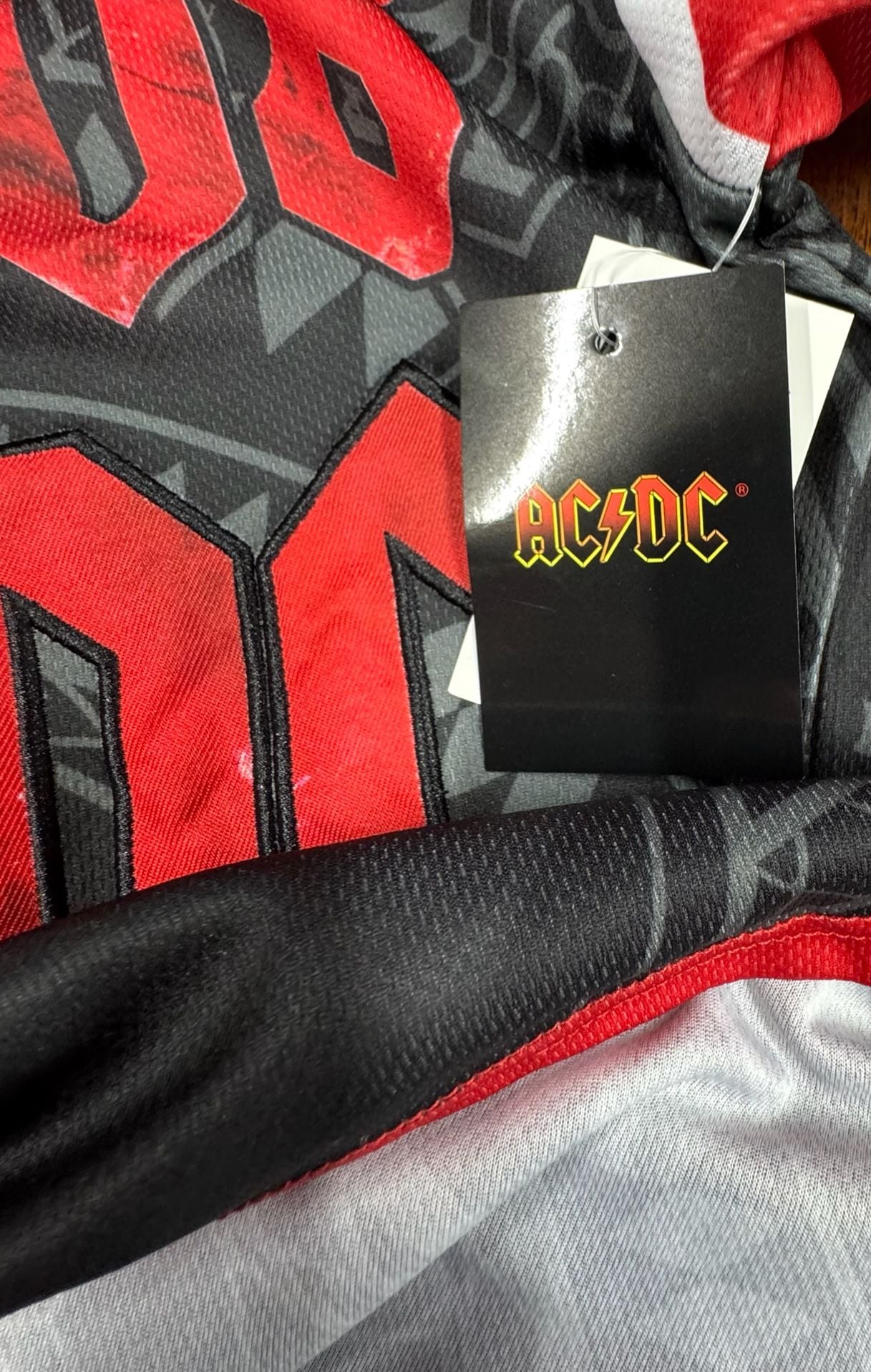 AC/DC Graphic Mesh Soccer Jersey New With Tags 10