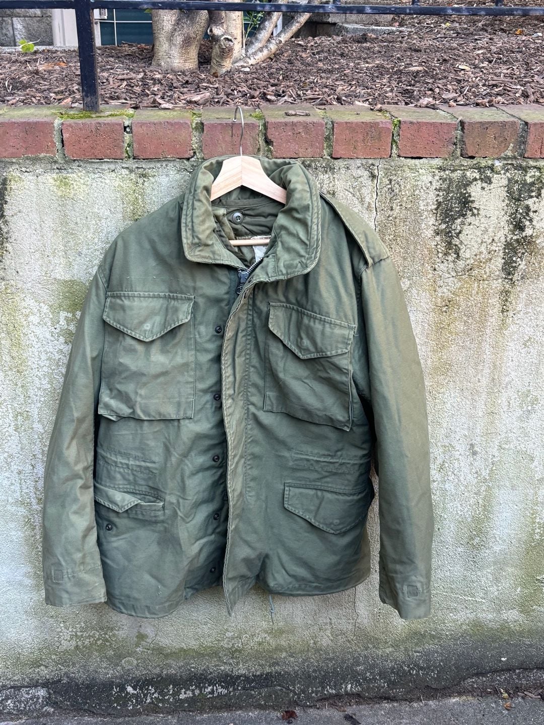 1967 US Military Aluminum Zip 2nd Pattern M-65 Field Jacket Small-Reg w/ Liner 2