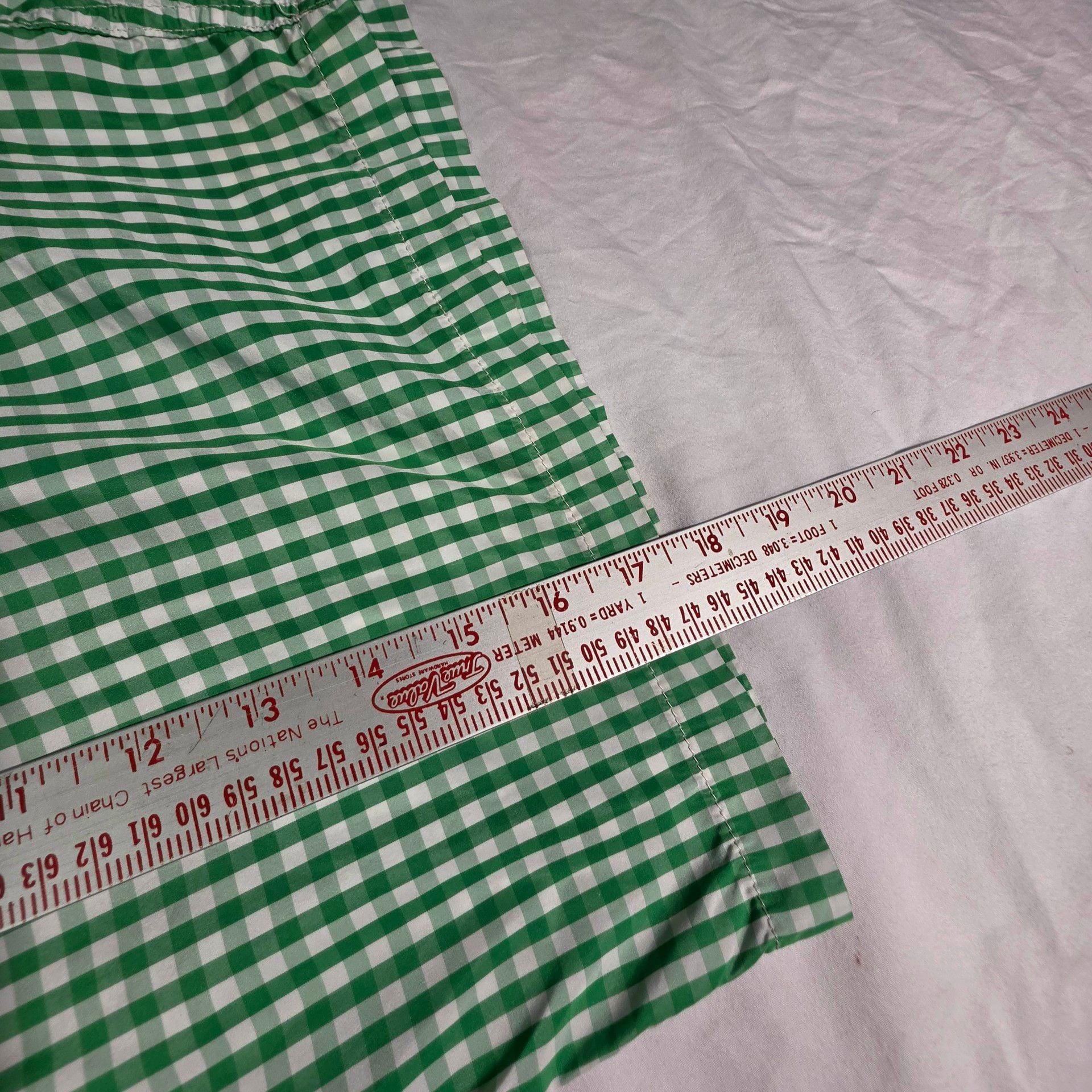Polo Ralph Lauren Swim Trunks Size XL Green Gingham 10