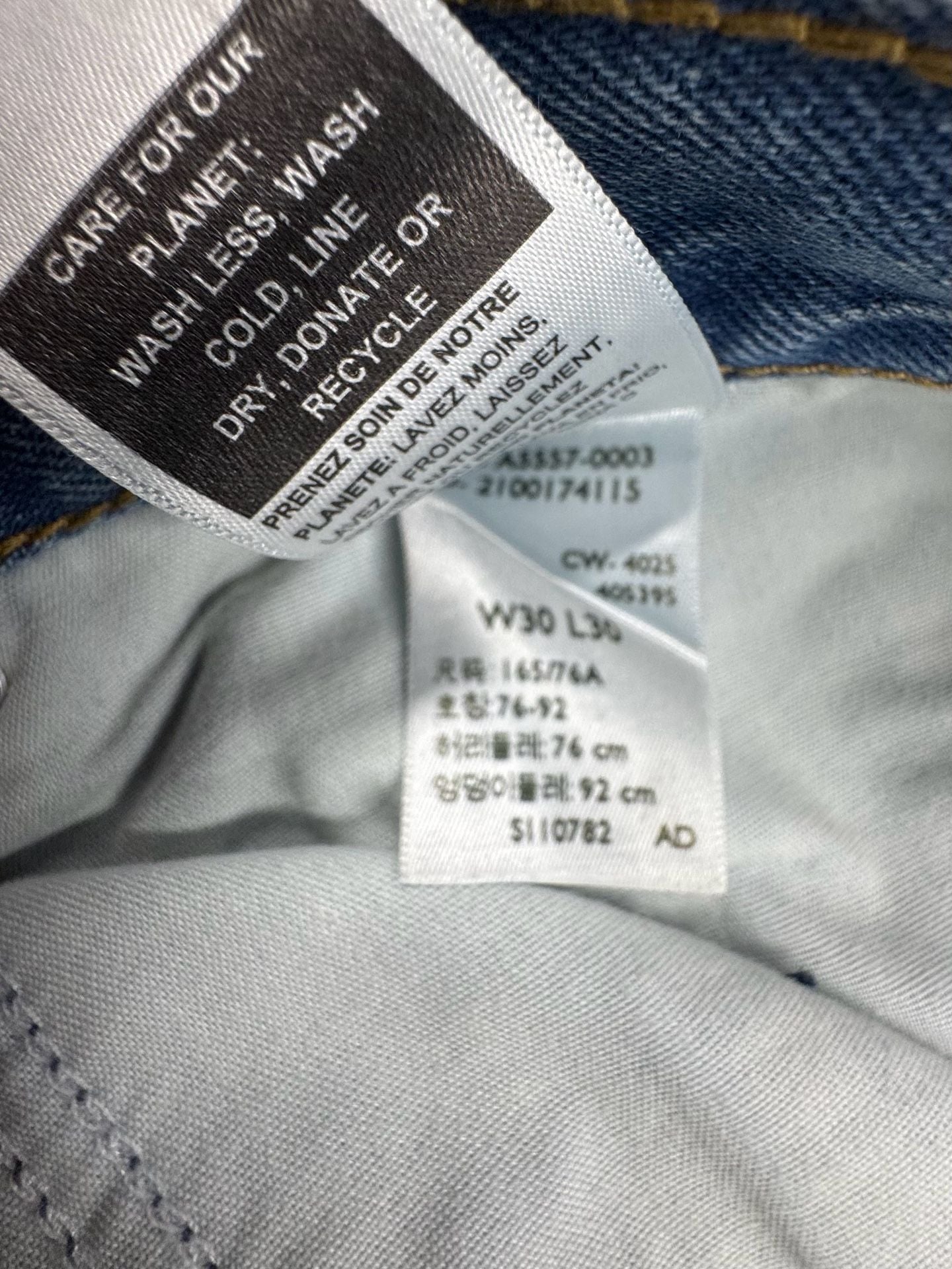 Levi Strauss Signature Original Straight Jeans Size 30x30 Wash 3