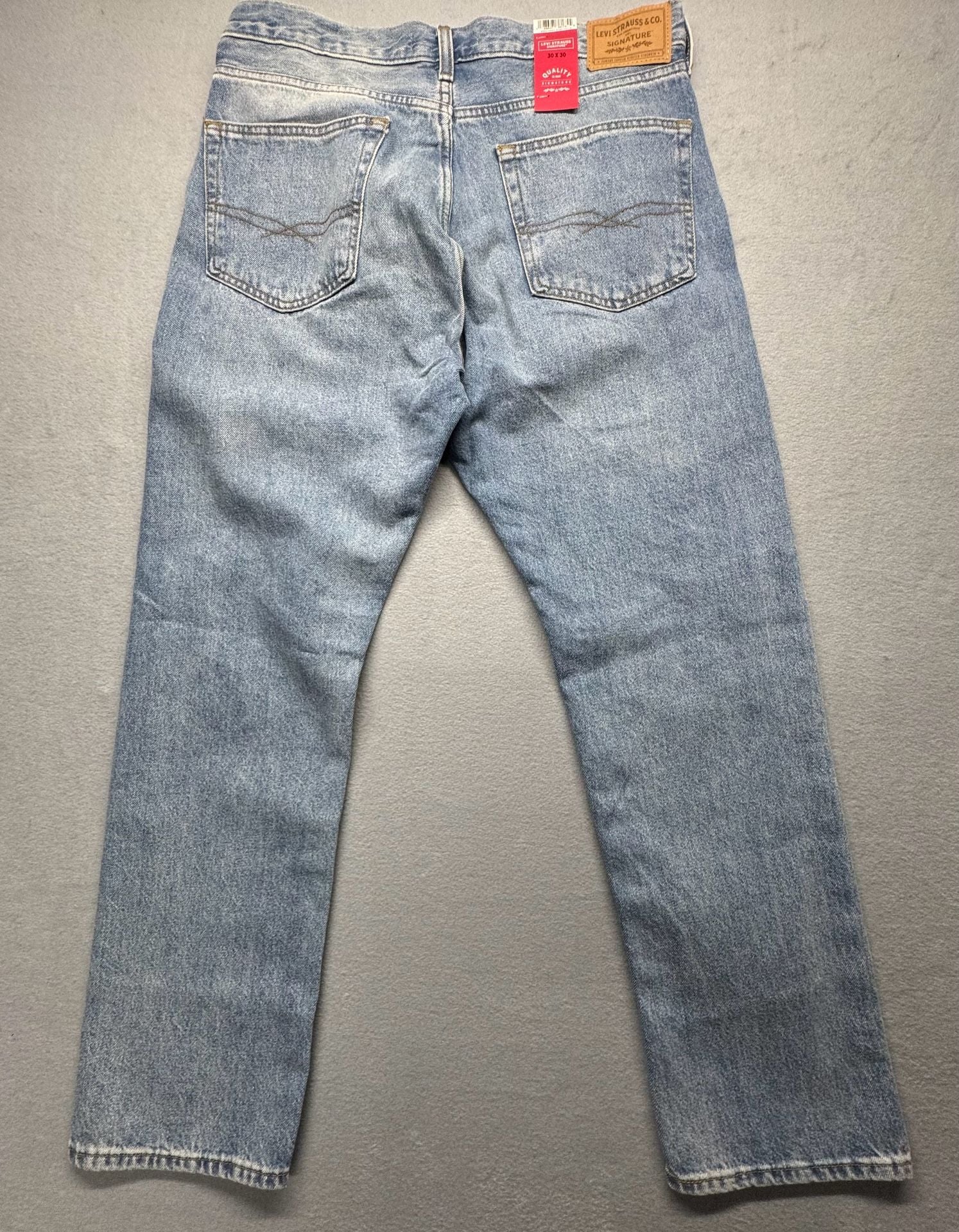 Levi Strauss Signature Original Straight Jeans Size 30x30 Wash 5