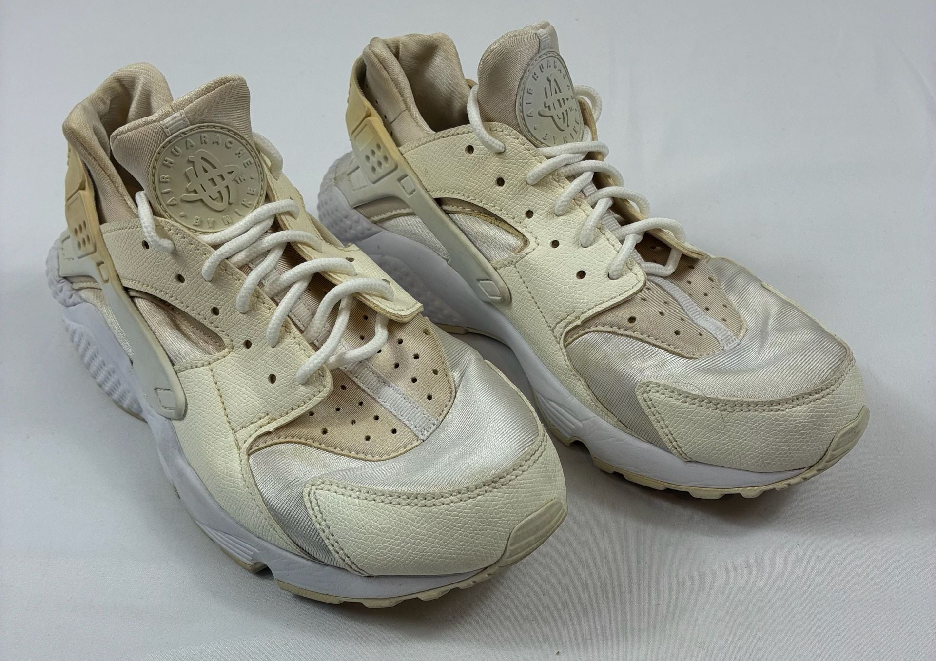 Nike Air Huarache Run Cream White Sneakers Shoes 2
