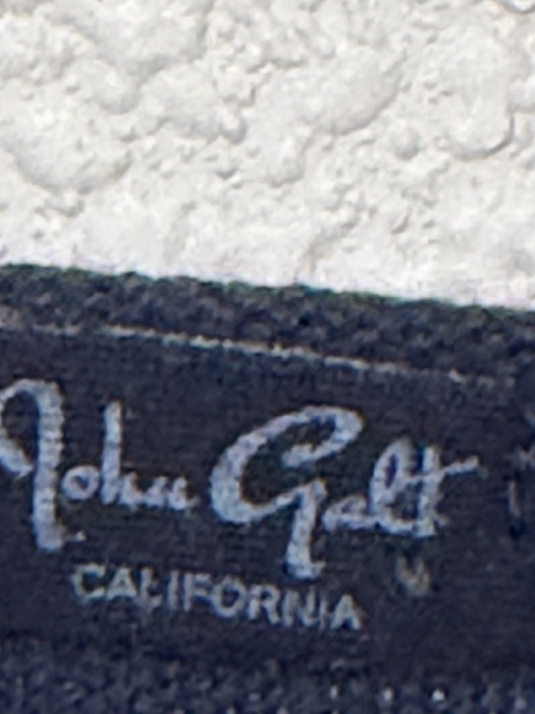 John Galt California Navy Crop Sweater One Size Blue Cotton Knit Scoop Neck 4