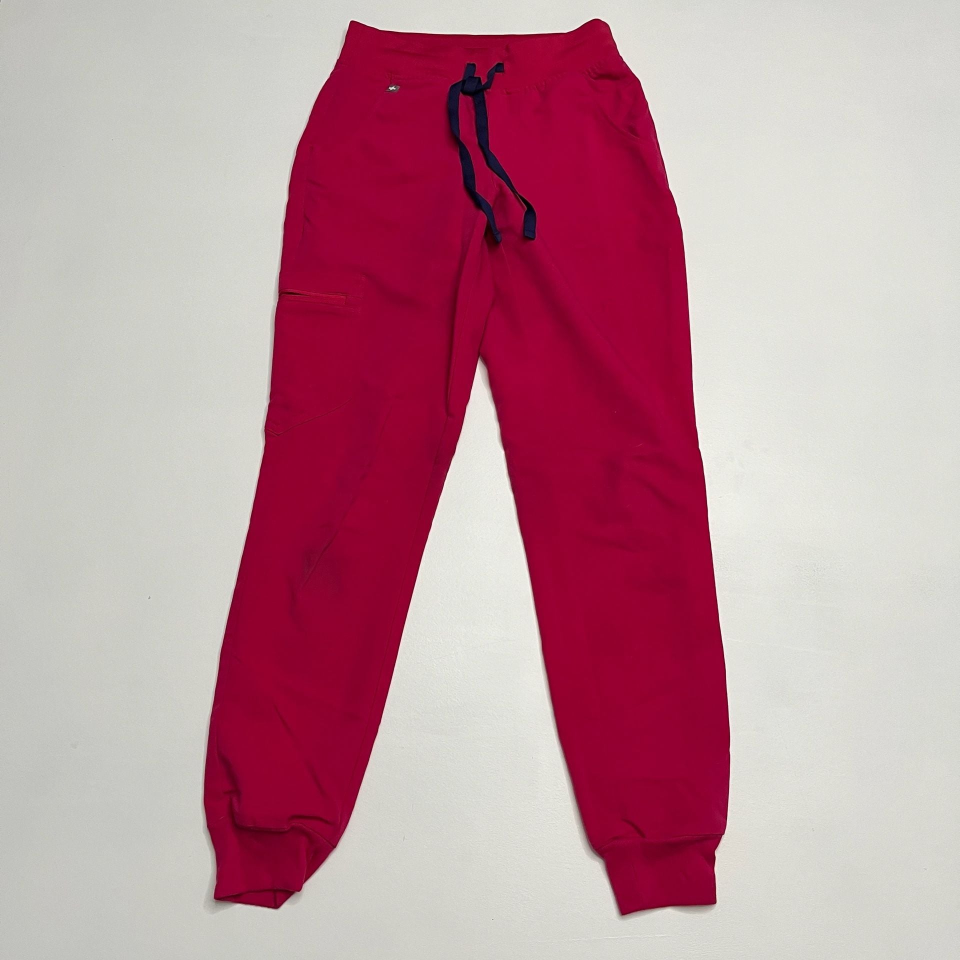 FIGS Ultra Rose Scrub SET Size XXS Catarina Top Zamora Jogger Pants Technical 5