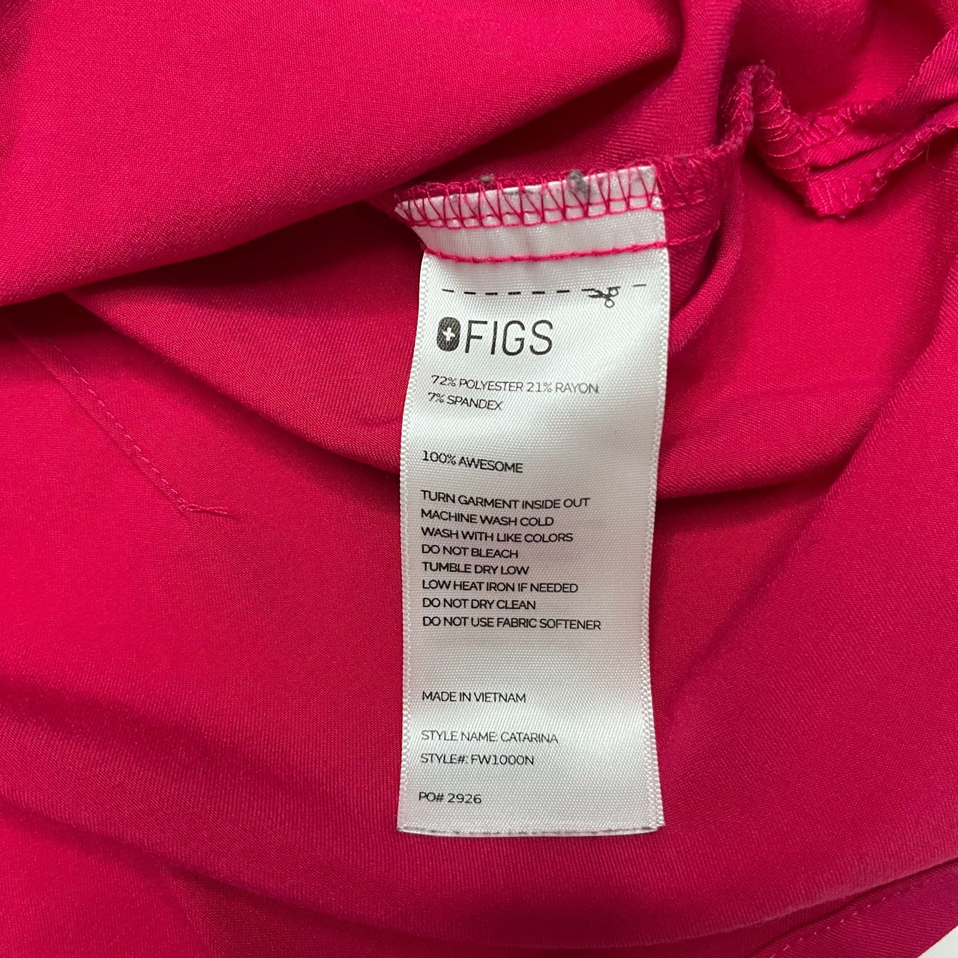 FIGS Ultra Rose Scrub SET Size XXS Catarina Top Zamora Jogger Pants Technical 8