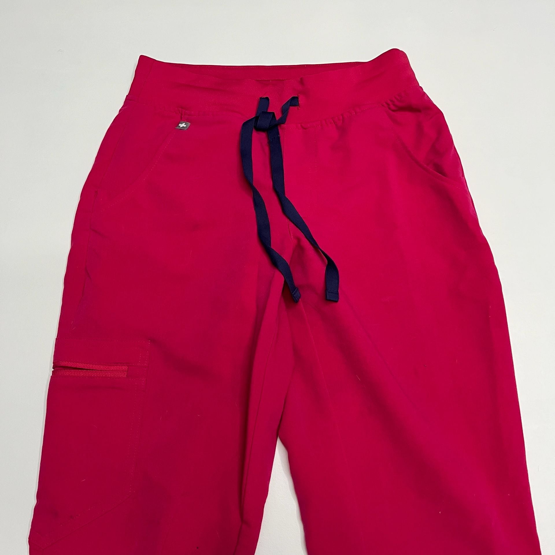 FIGS Ultra Rose Scrub SET Size XXS Catarina Top Zamora Jogger Pants Technical 14