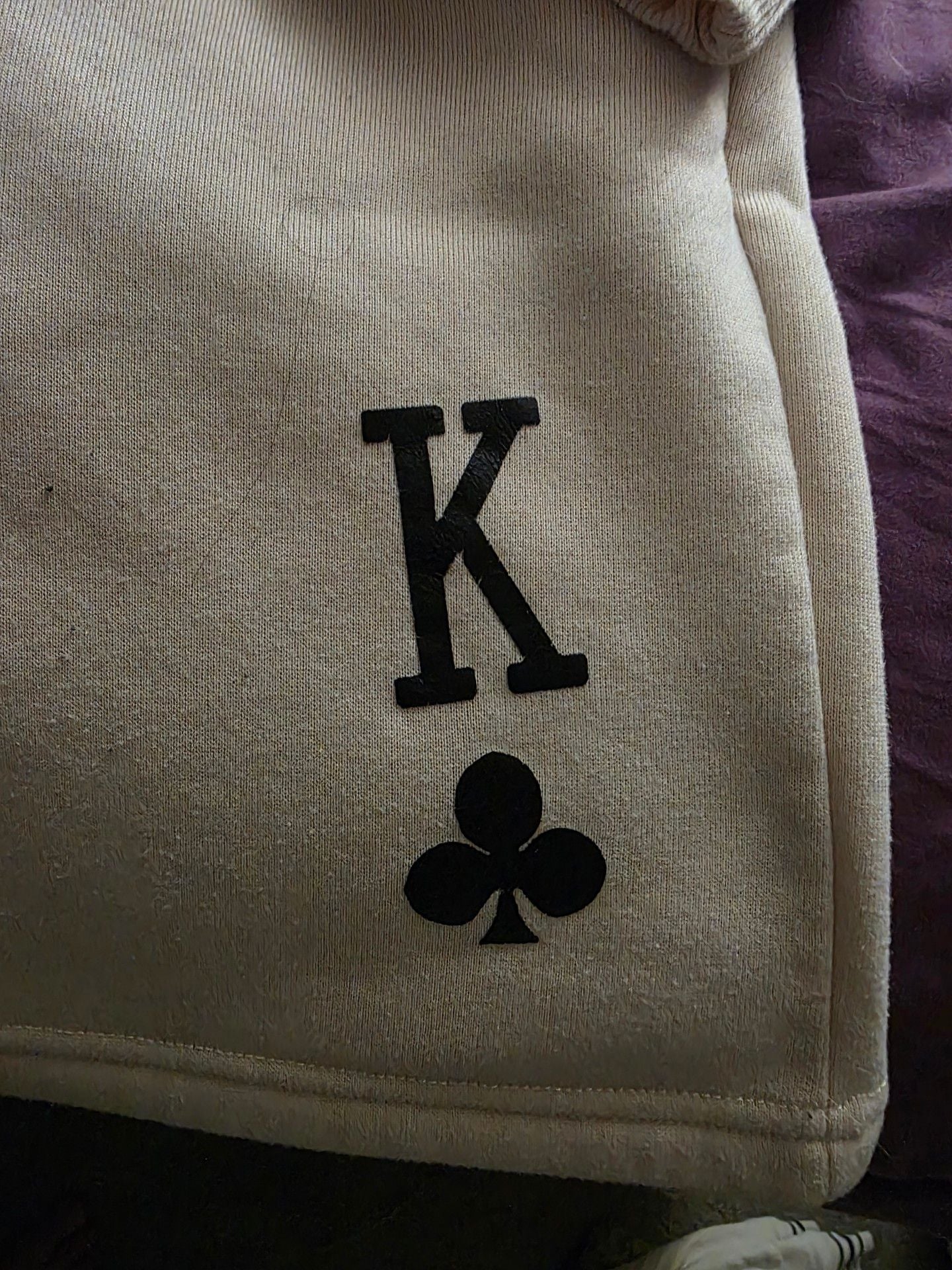 SHEIN King of Clubs Sweatshirt Shorts Set XXL Beige Graphic Lounge 2