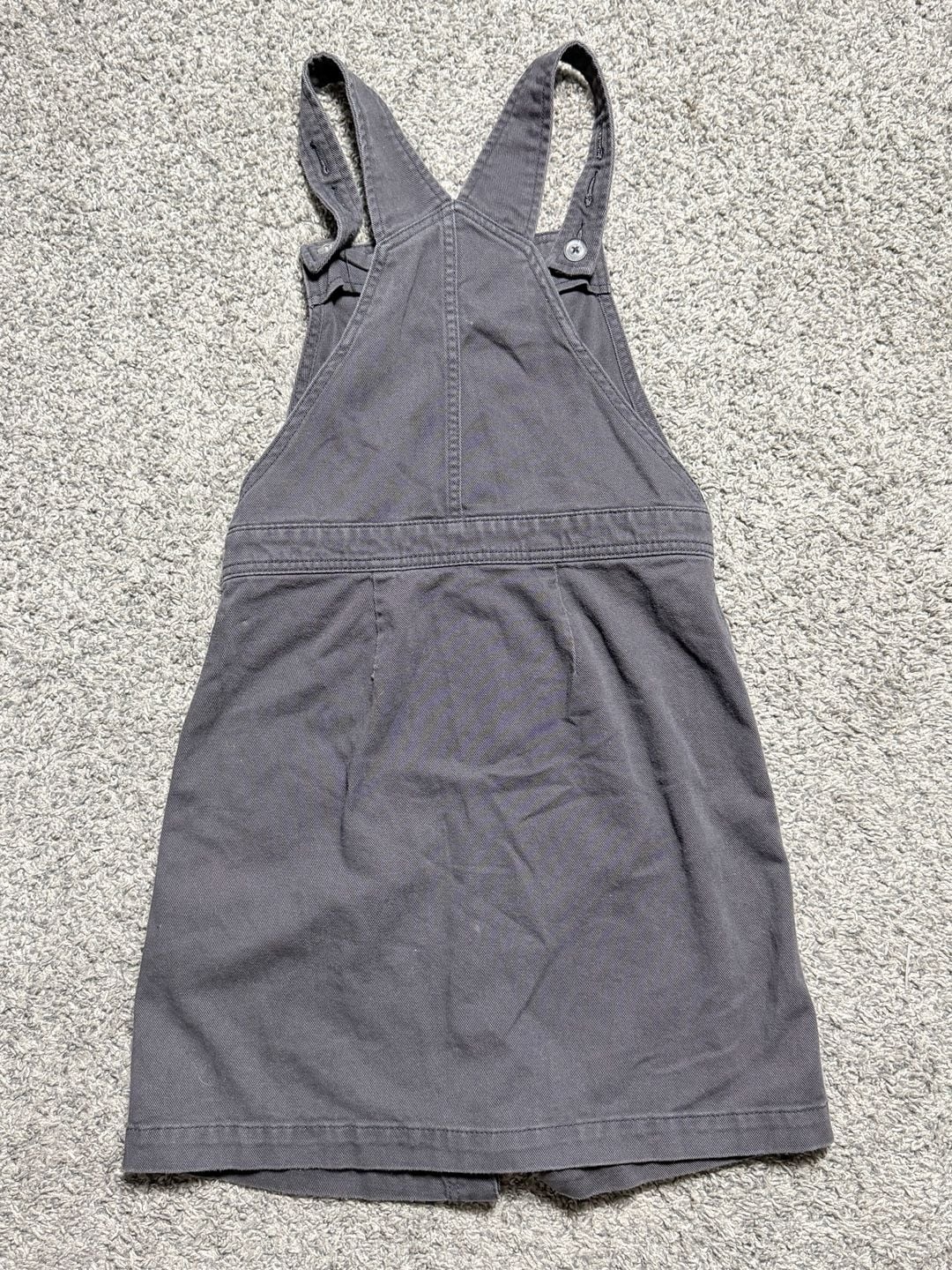 Old Navy Twill Pinafore Jumper Dress Size XL (12) Charcoal Gray 4