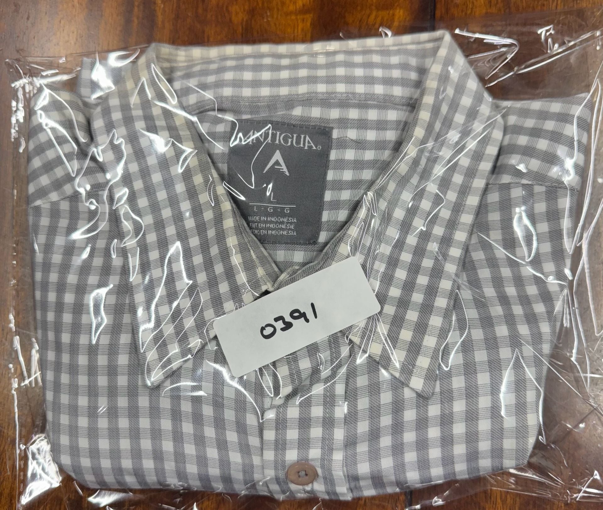 Antigua Green Bay Packers 100 Gingham Long Sleeve Button Up Shirt L 10