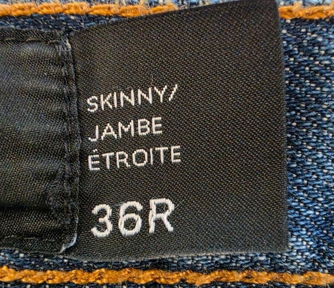 Armani Exchange Skinny Jeans Size 36R Blue Denim 4