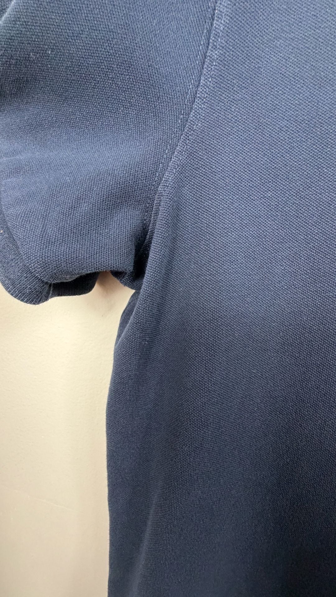 Abercrombie & Fitch Polo Shirt Size M Navy Taco Graphic 5