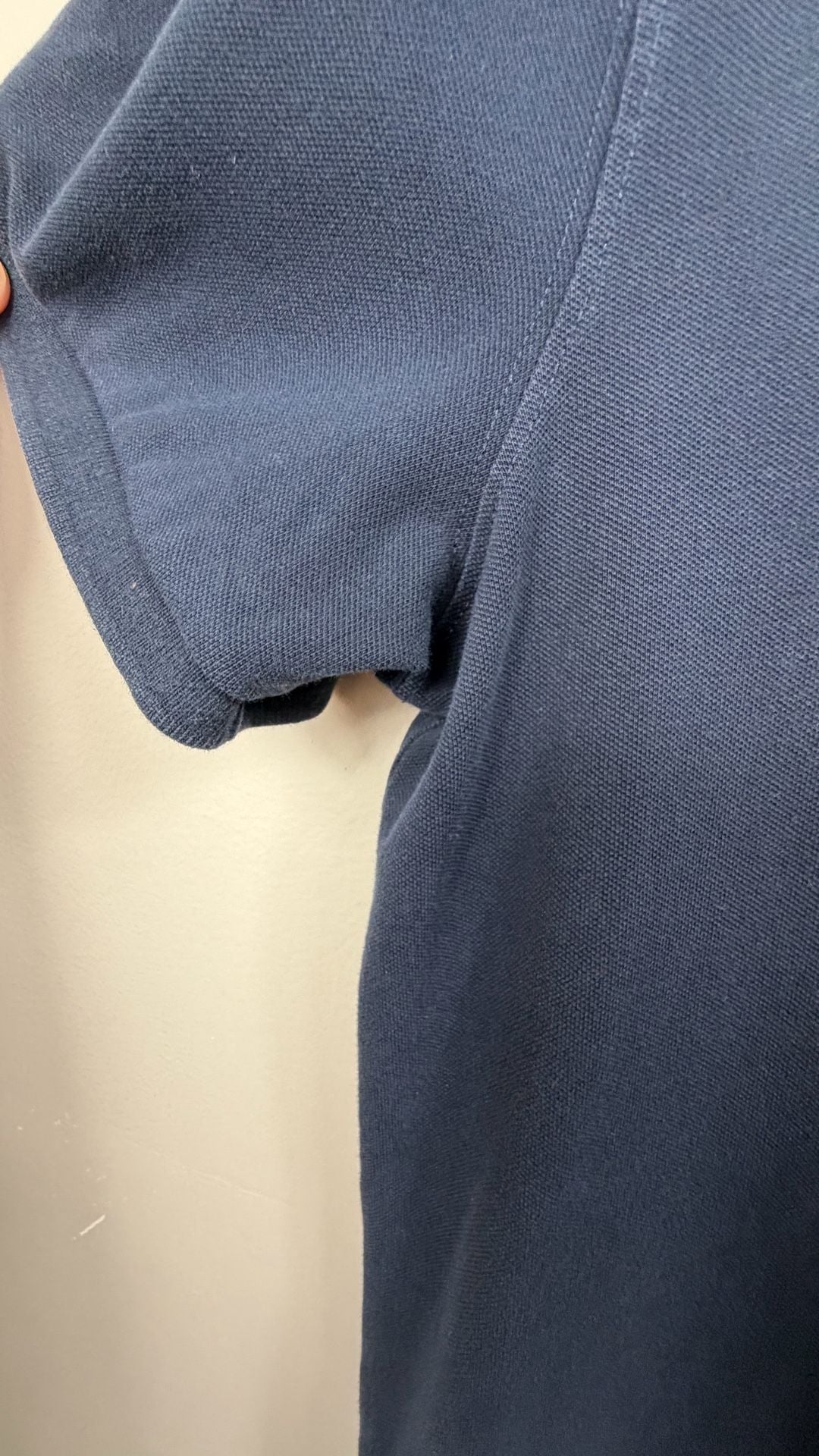 Abercrombie & Fitch Polo Shirt Size M Navy Taco Graphic 8