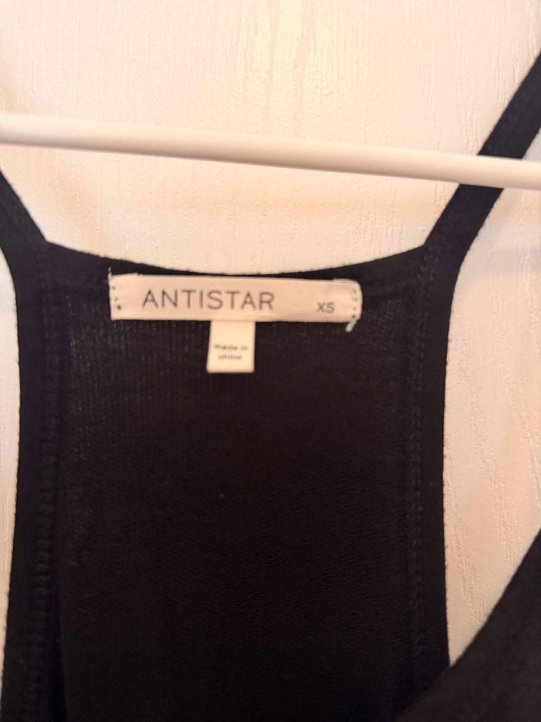 Antistar Black Racerback Jumpsuit Size XS Drop Crotch Pockets 5