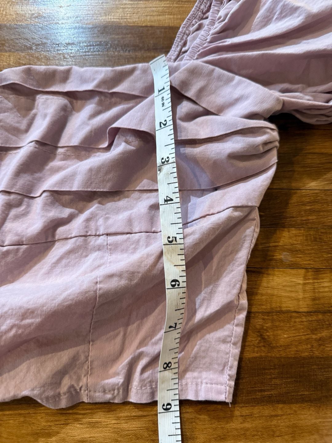 Sim & Sam Puff Sleeve Crop Top Size S Lilac Ruffle (b1) 7