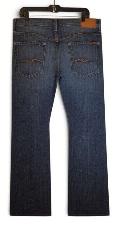 7 For All Mankind Bootcut Jeans 36x33 Blue Denim 3