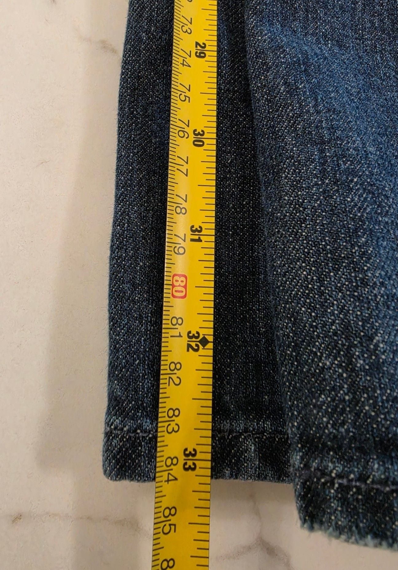 7 For All Mankind Bootcut Jeans 36x33 Blue Denim 7