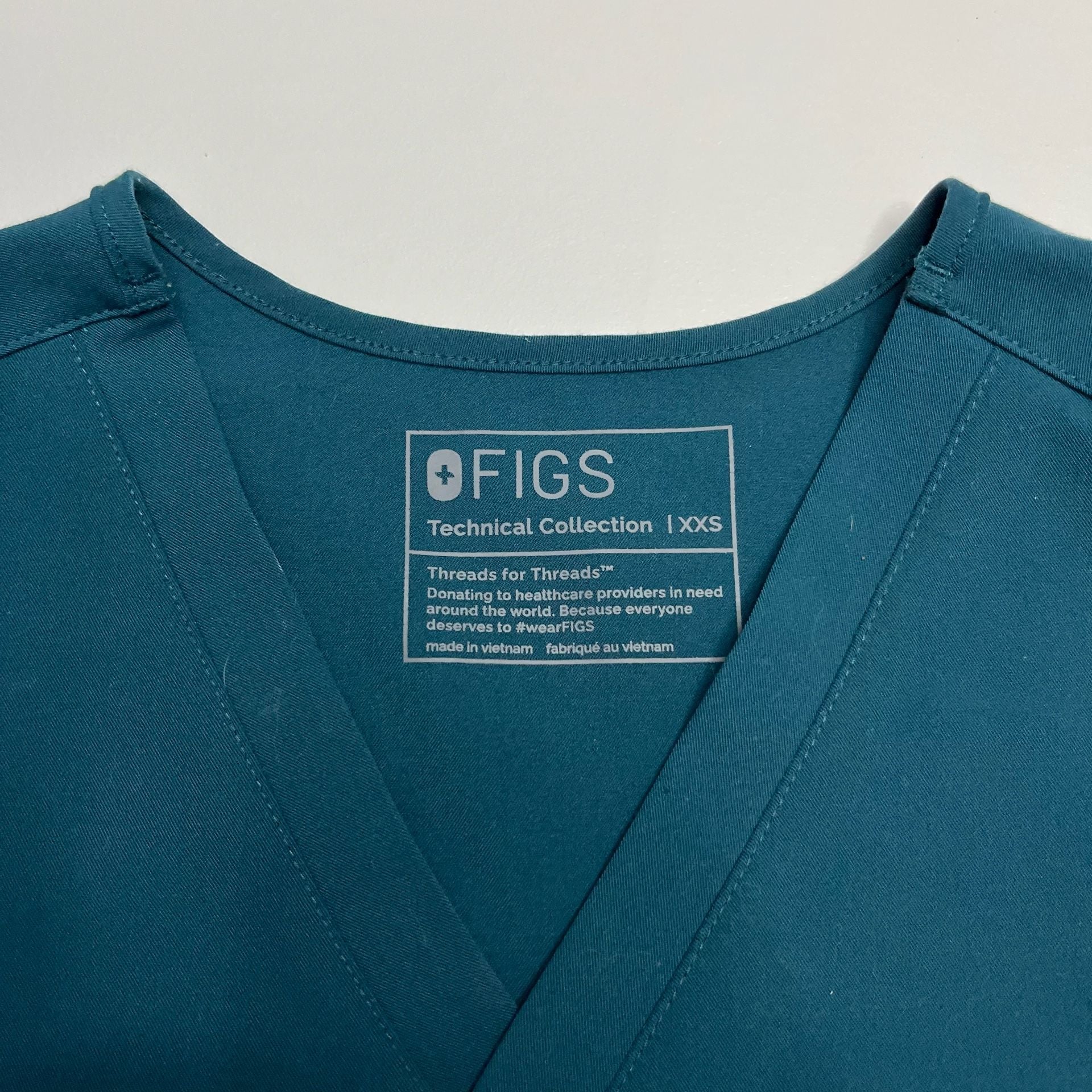 Figs Scrub Set Technical Collection Size XXS Dark Teal Top And Pants 2