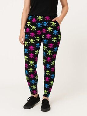 LuLaRoe Neon Skull Leggings OS Halloween #62 2