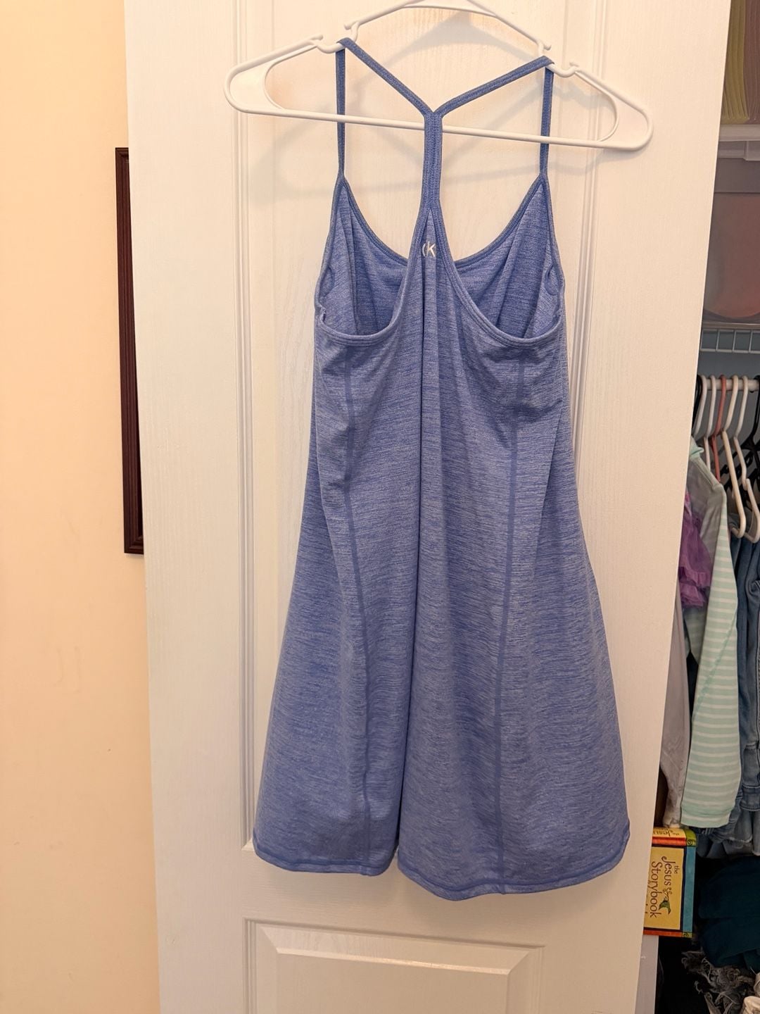 Calvin Klein Performance Athletic Dress Size S Blue Heather Racerback 3