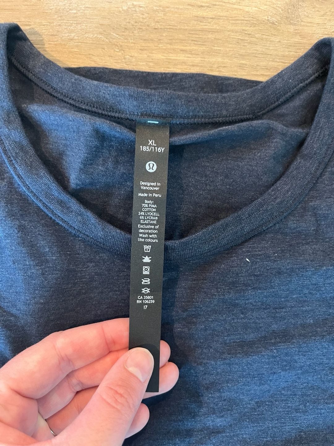 Lululemon, Mens Metal Vent Tech Long Sleeve, Navy Blue, Athleticwear, XL 3