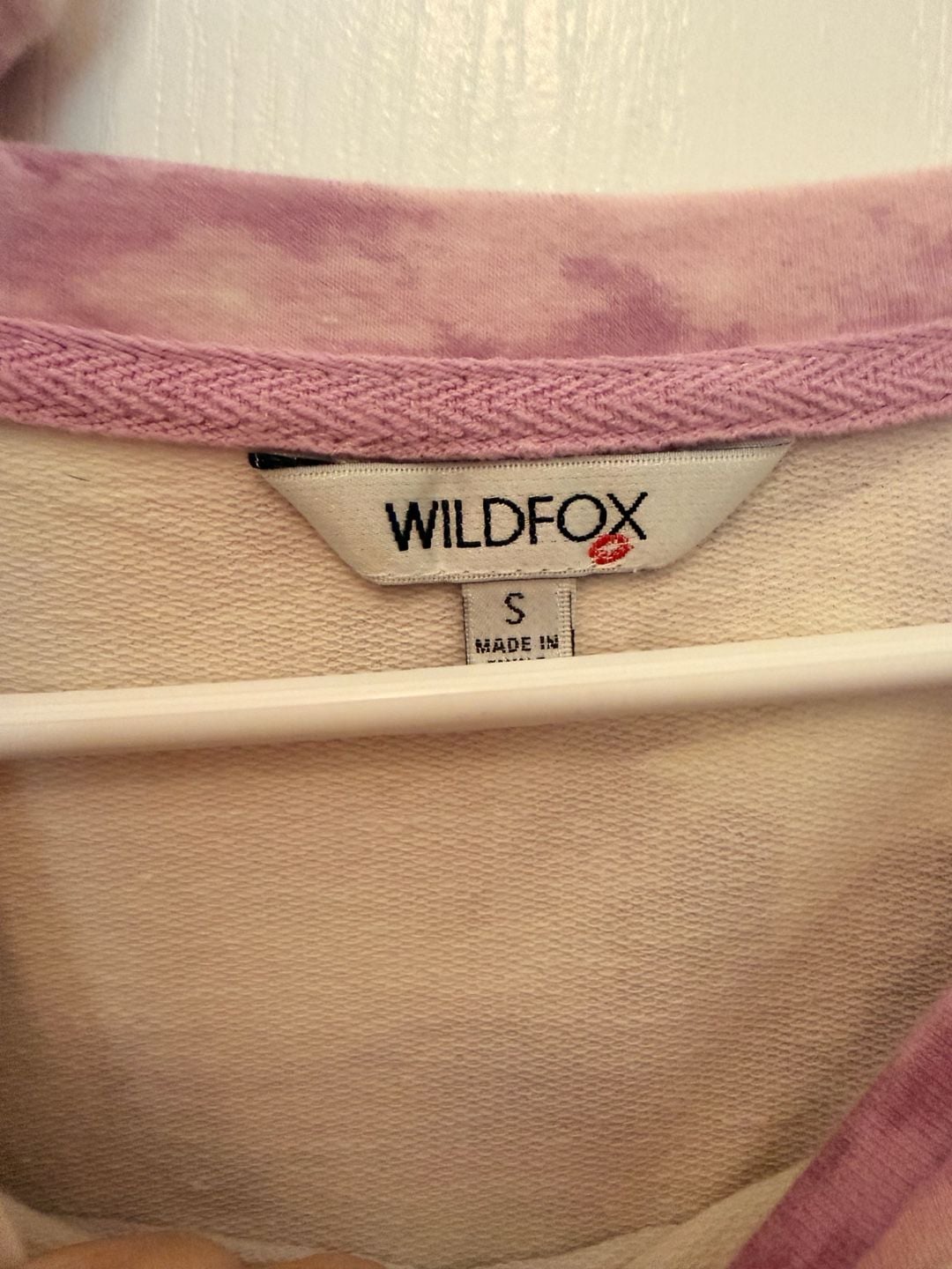 Wildfox Sweatshirt And Shorts Set Size S Purple Tie Dye Star 3