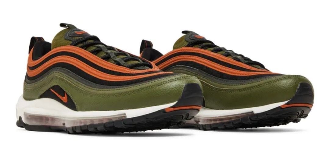 Nike Air Max 97 Size 11 Black Rough Green Dark Russet 8
