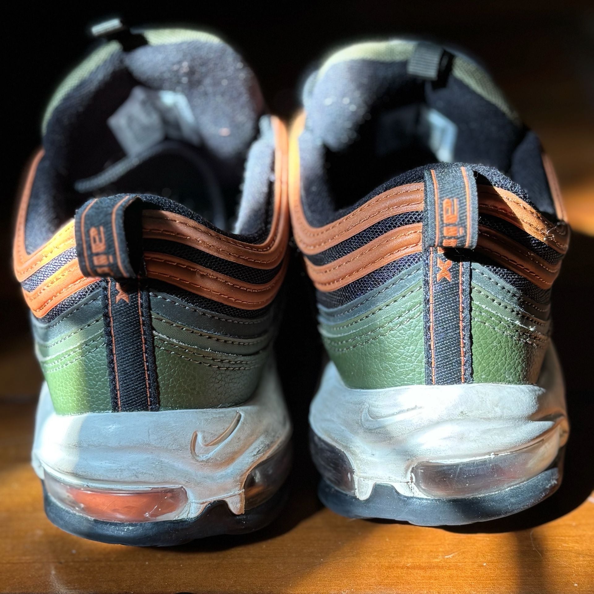 Nike Air Max 97 Size 11 Black Rough Green Dark Russet 4