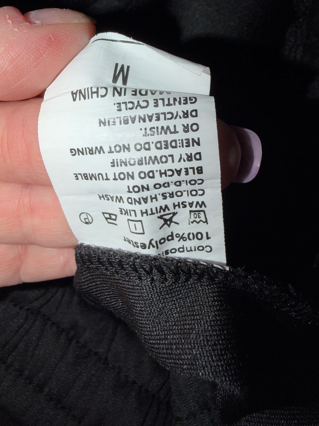 DROSM Sweatpants Size M Black Gothic Letter Joggers 2