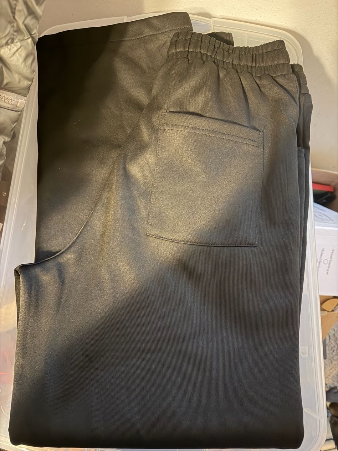 DROSM Sweatpants Size M Black Gothic Letter Joggers 3