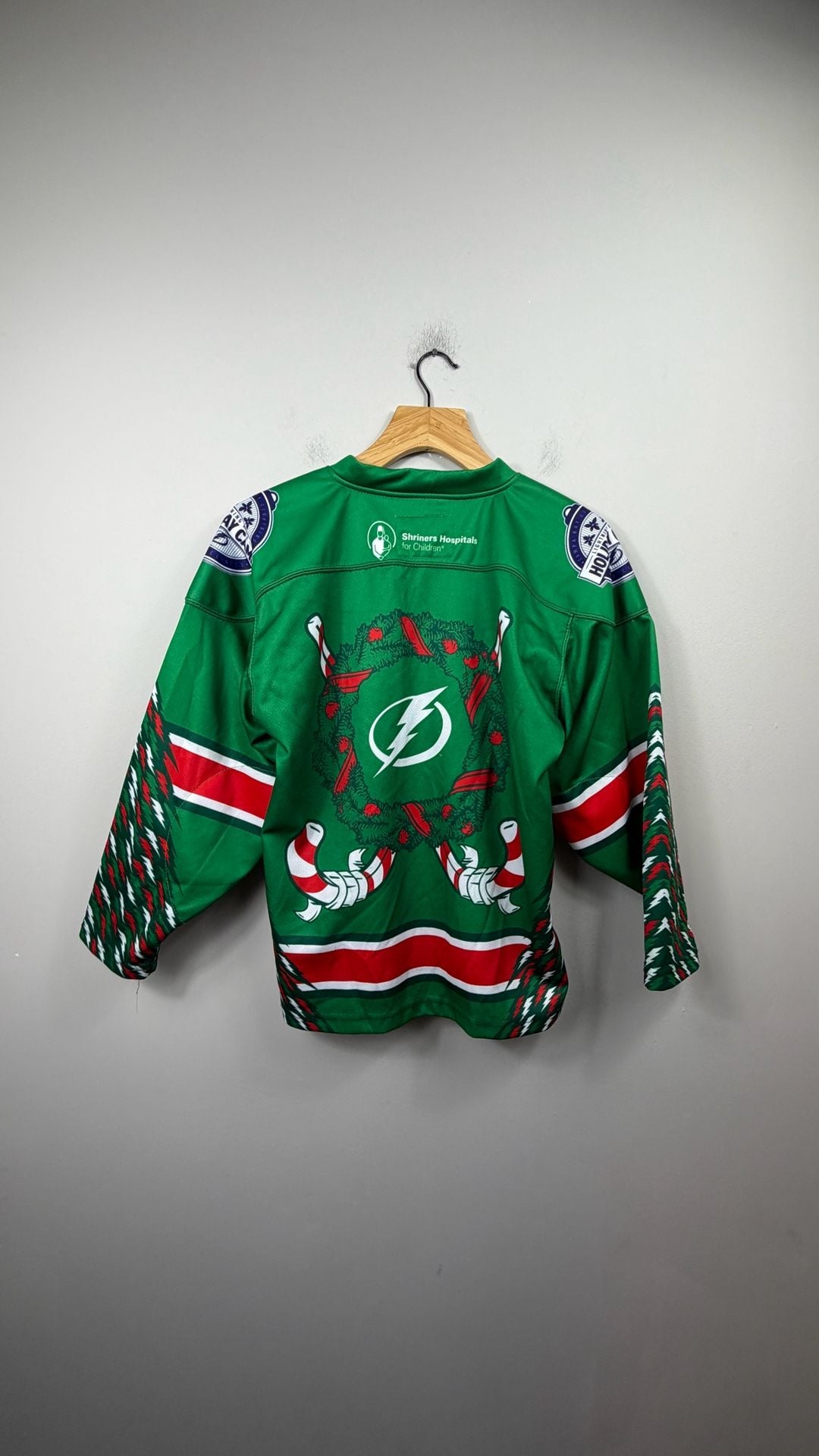 Tough Jersey Tampa Bay Lightning Holiday Hockey Jersey M Green 7