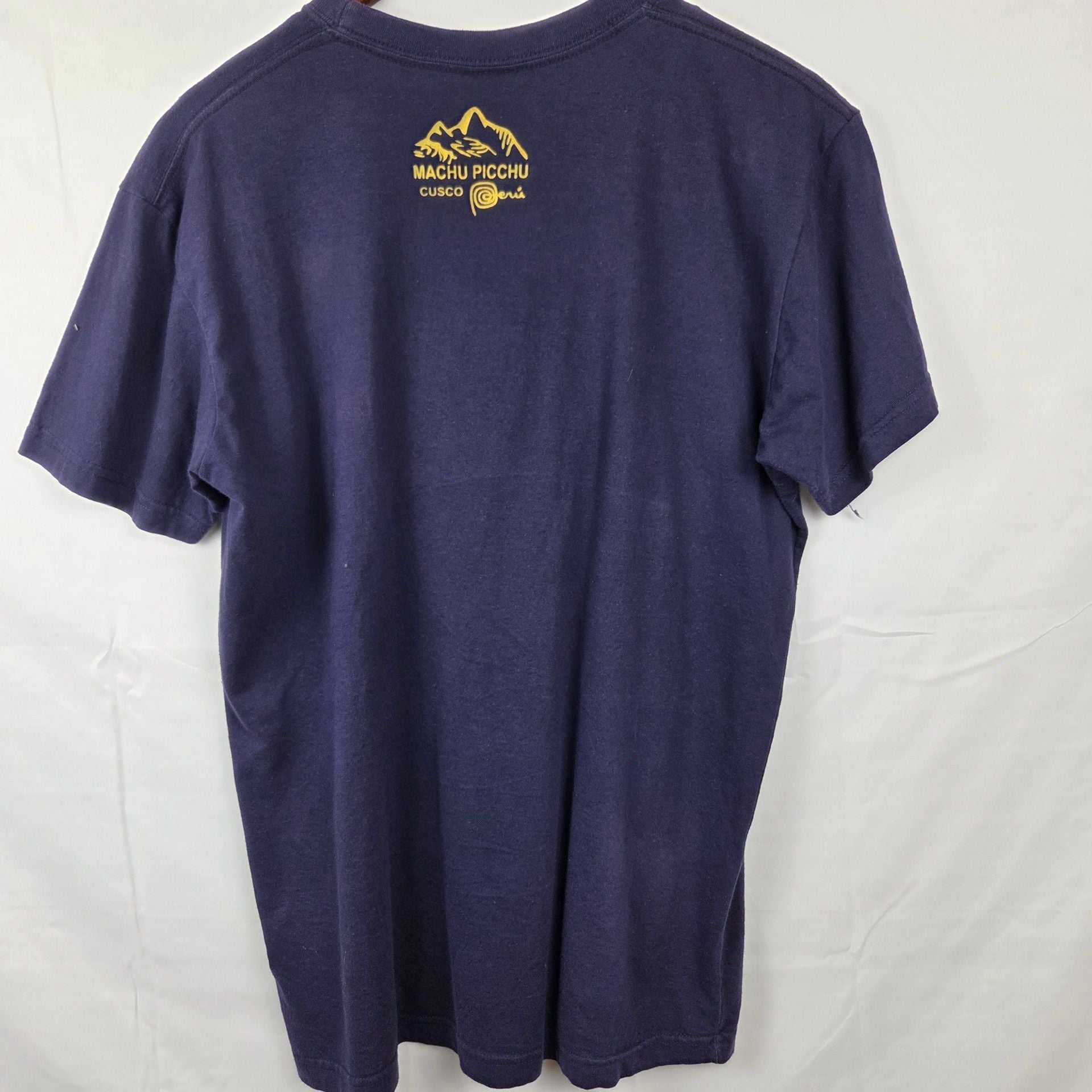 Manco Inca Machu Picchu Cusco Peru T-Shirt Size L Purple Souvenir 4