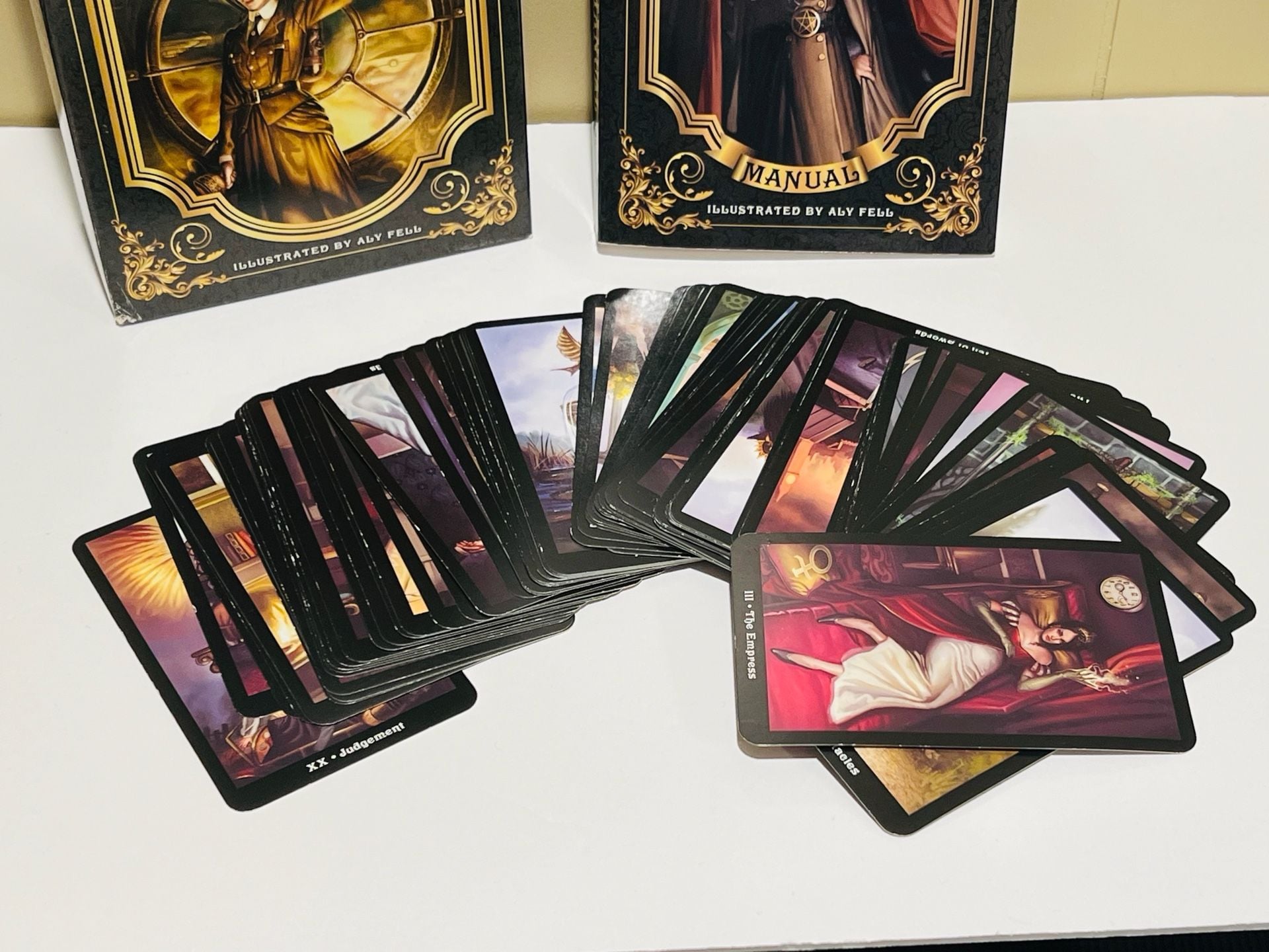 Llewellyn The Steampunk Tarot Deck and Manual Barbara Moore 2