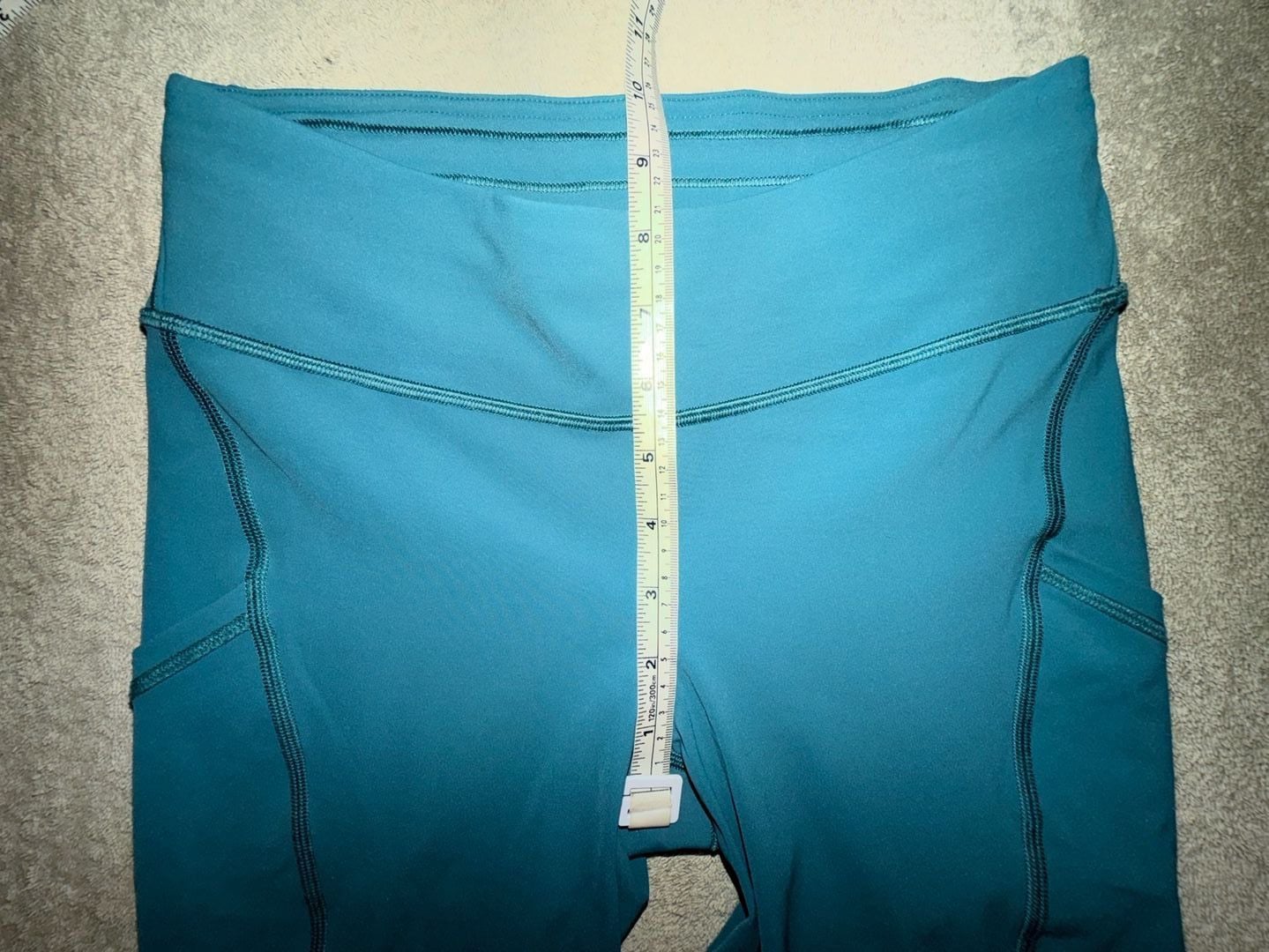 Lululemon Ready To Race Crop Leggings Deep Cove with ventilation 6