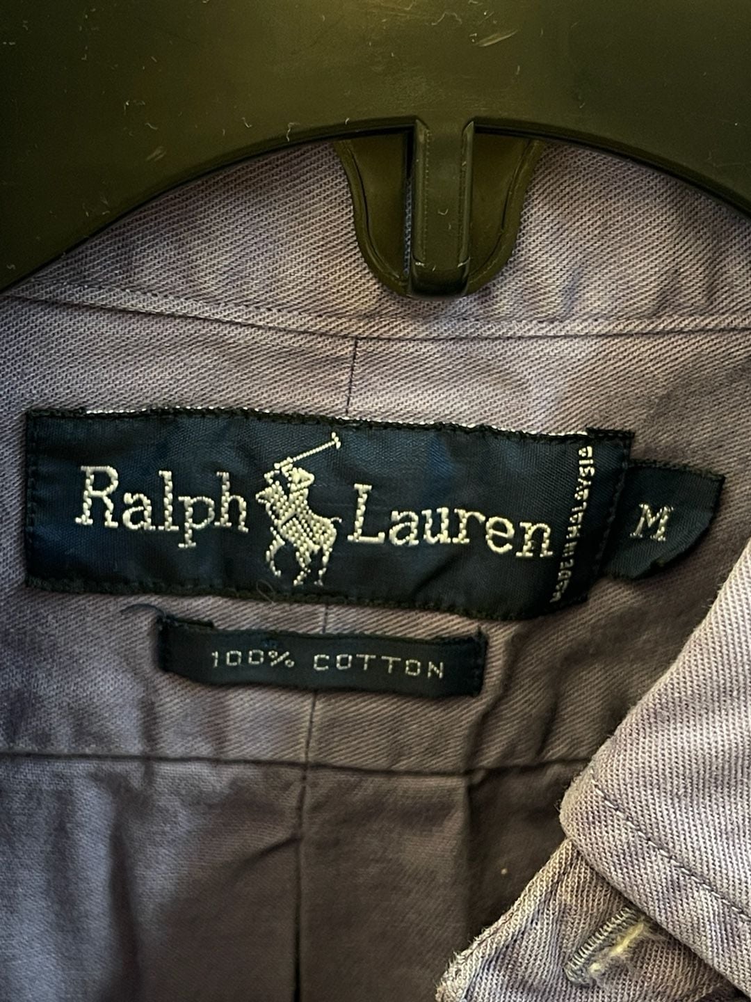 Vintage Ralph Lauren M Plaid Button Shirt Cotton Long Sleeve Grid Chore Jacket 11