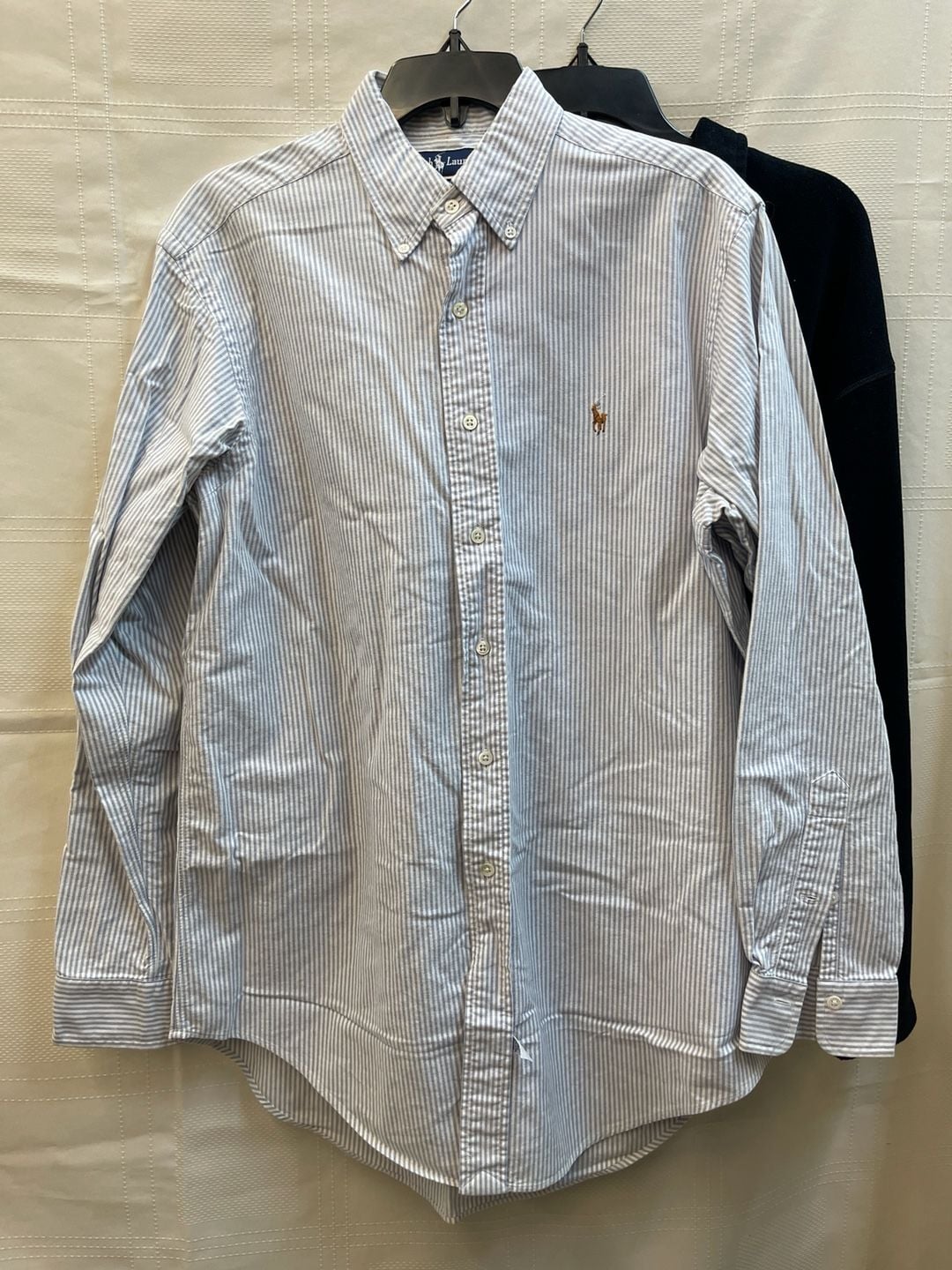 Vintage Ralph Lauren M Plaid Button Shirt Cotton Long Sleeve Grid Chore Jacket 14