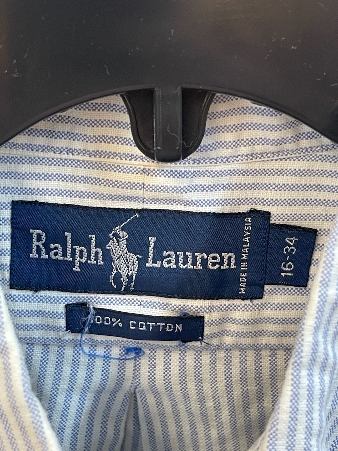 Vintage Ralph Lauren M Plaid Button Shirt Cotton Long Sleeve Grid Chore Jacket 15