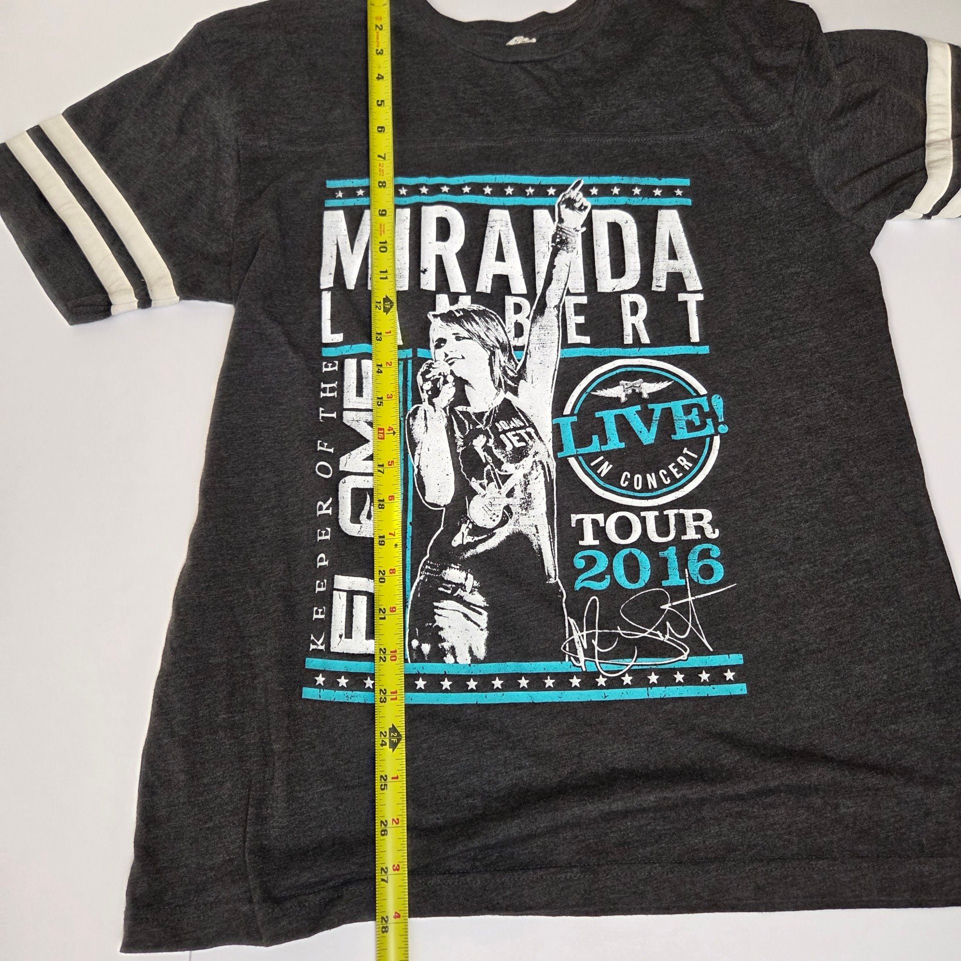 Miranda Lambert Tour 2016 T-Shirt Size L Charcoal Gray Graphic Tee 5