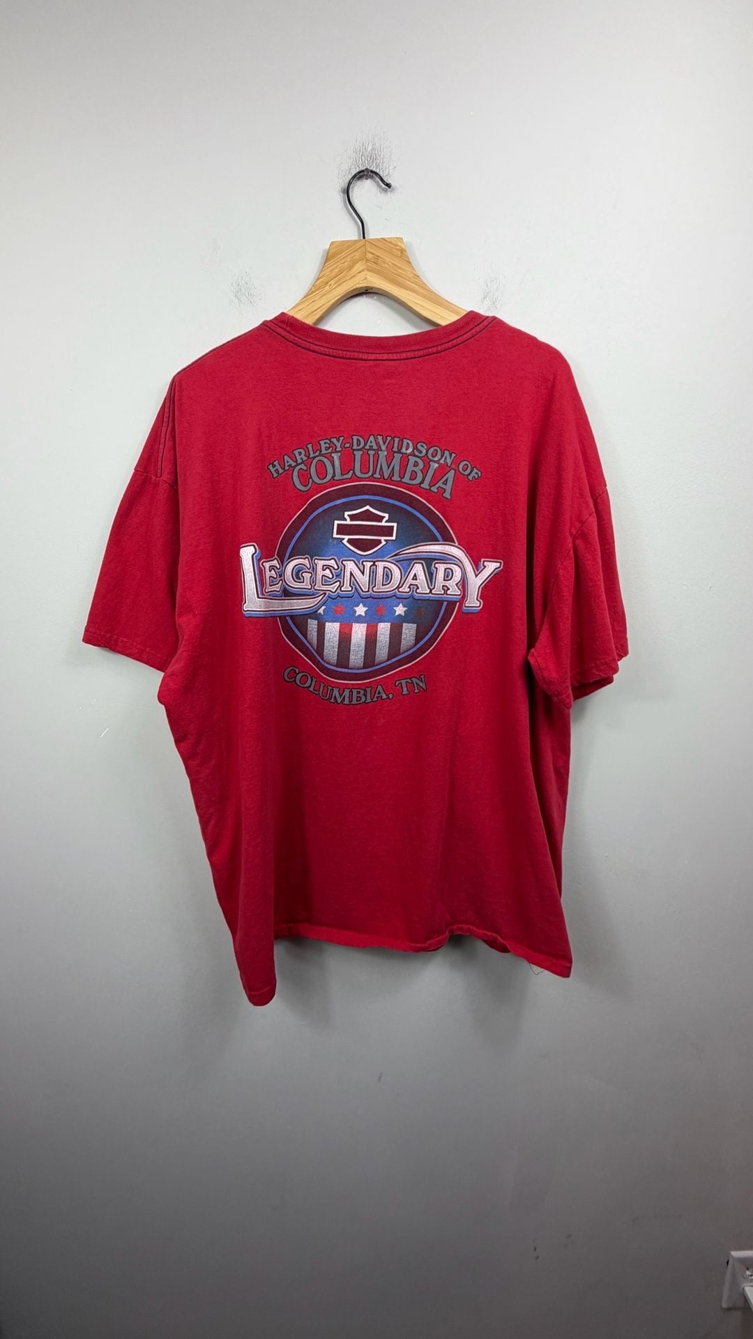 Harley-Davidson American Tradition T-Shirt Size 3XL Red Graphic 7
