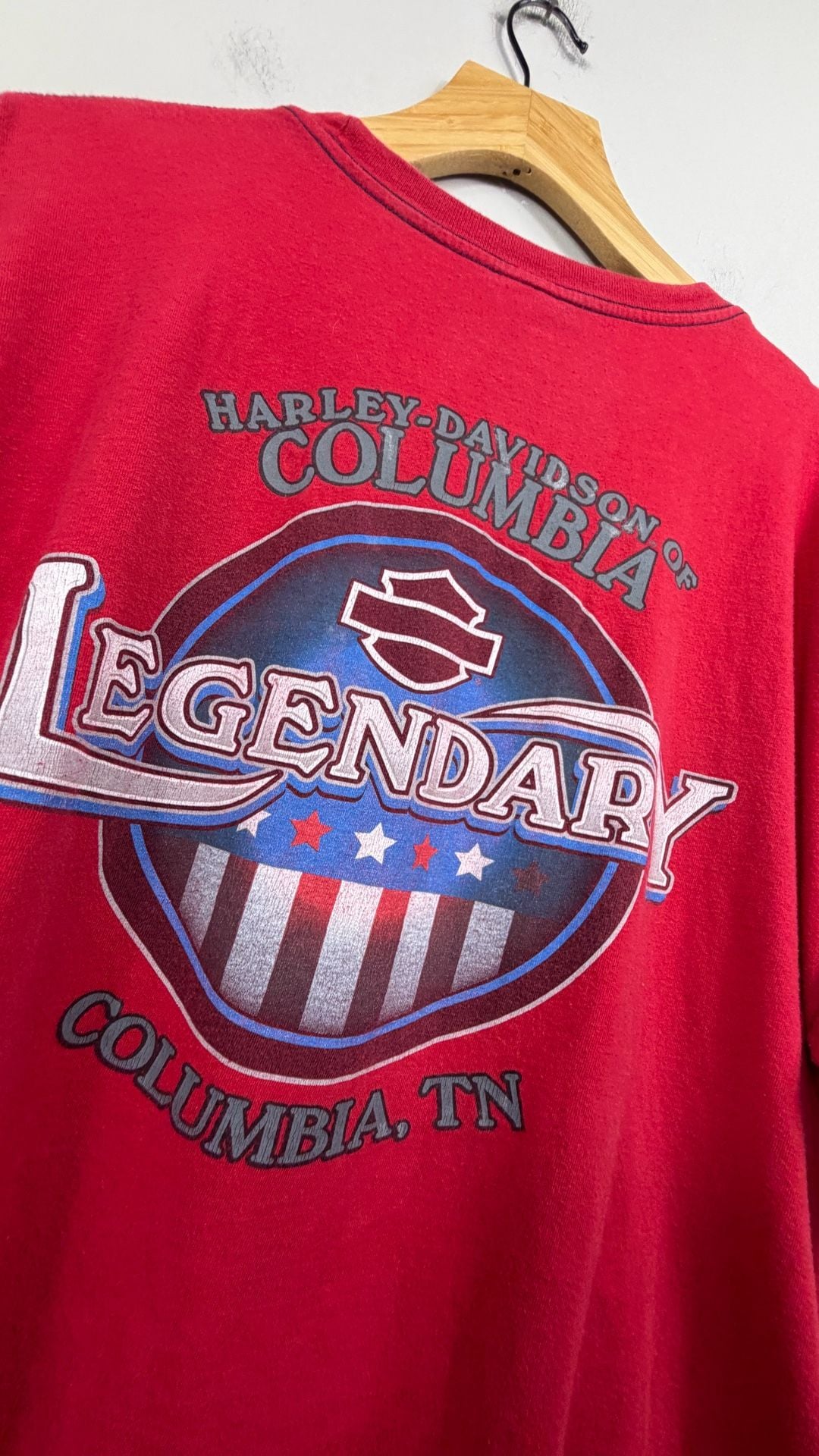Harley-Davidson American Tradition T-Shirt Size 3XL Red Graphic 8