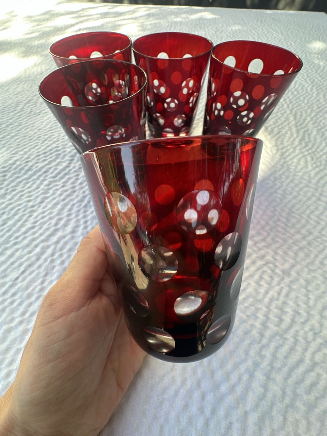 Rotter Glas Aufsteiger Ruby Red Tumbler Set of 5 4
