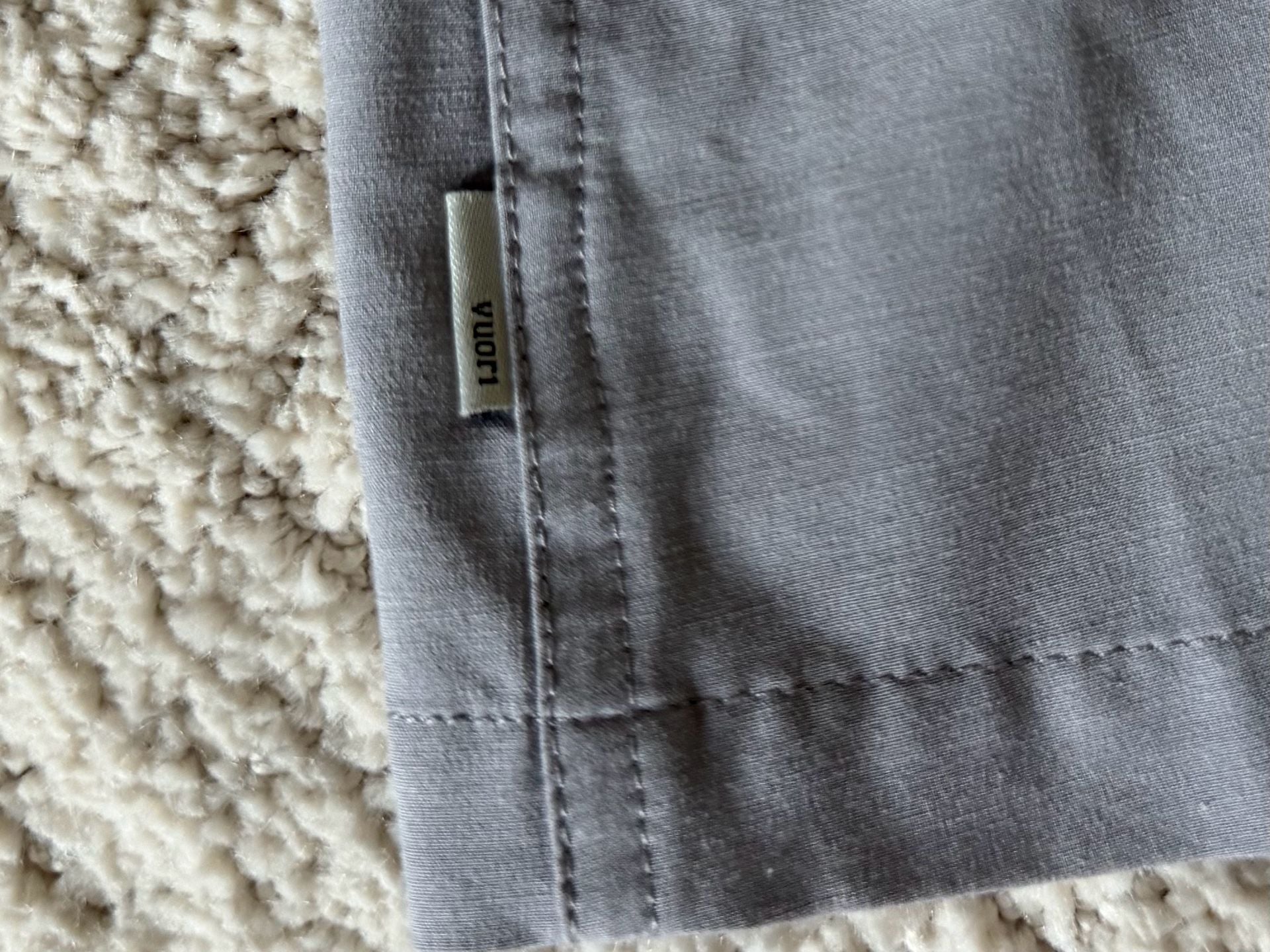 Vuori Short Sleeve Bridge Button-Up Shirt Size L Gray 7