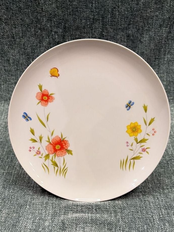 Seymour Mann Day Lily 10 3/8 Cake Stand Cottagecore 2