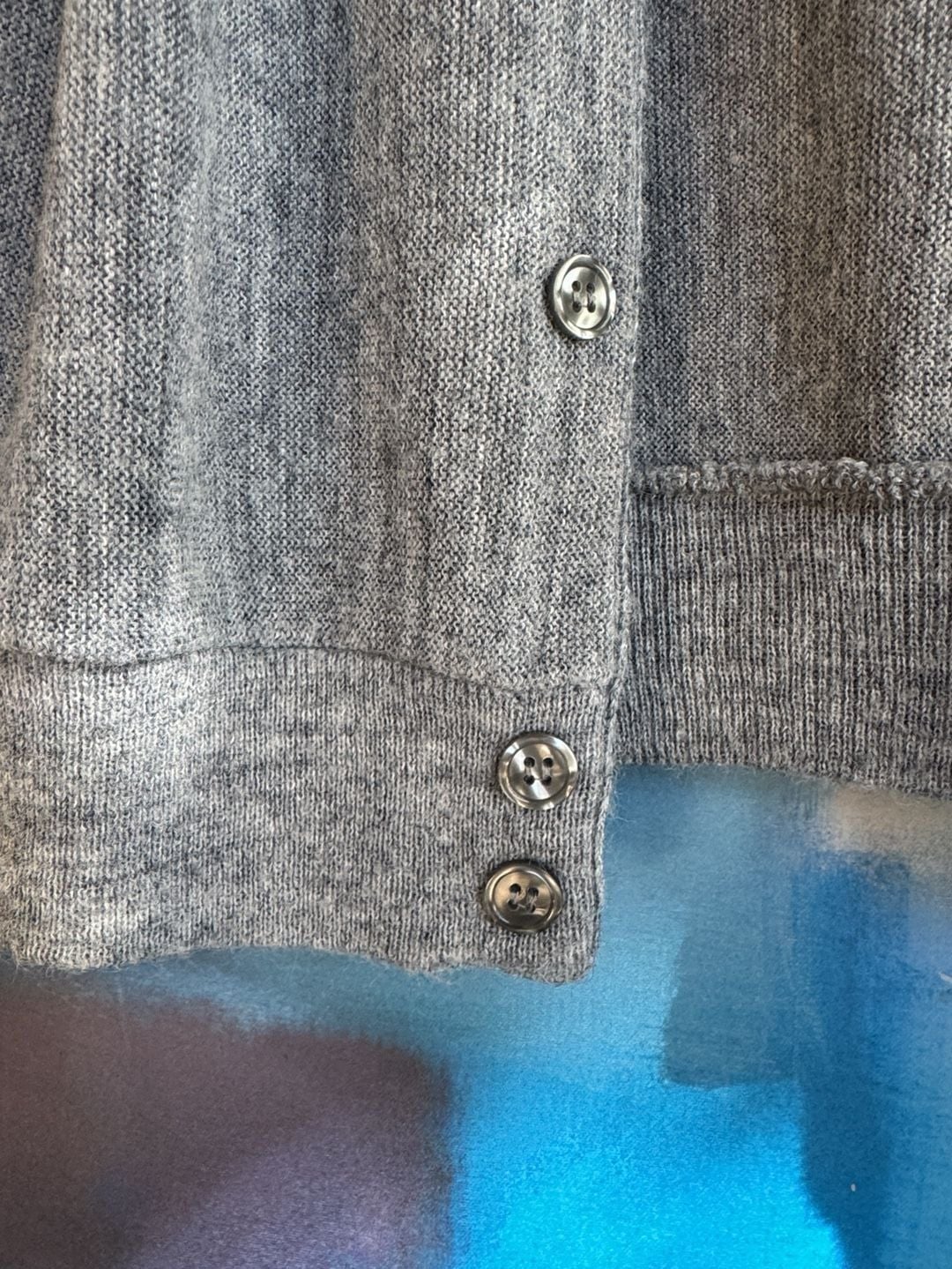 Steeplechase Knit Cardigan Size M Gray Vintage 80s USA Made 6