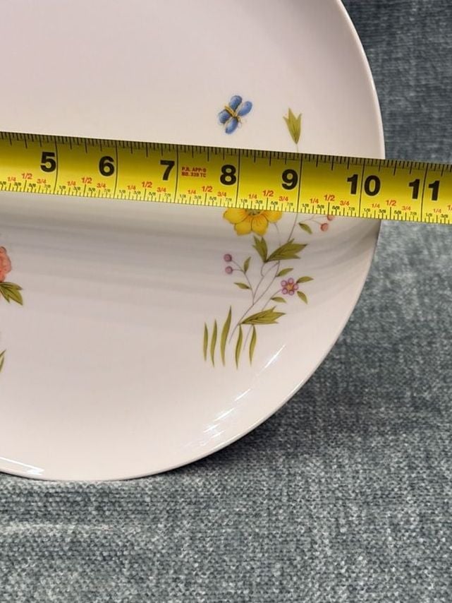 Seymour Mann Day Lily 10 3/8 Cake Stand Cottagecore 3