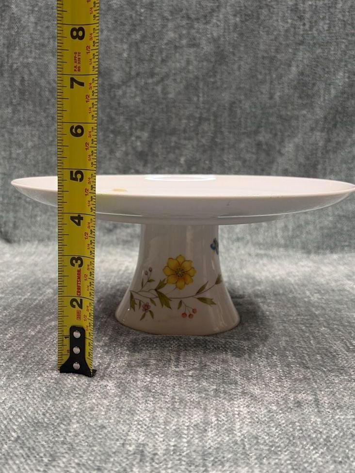 Seymour Mann Day Lily 10 3/8 Cake Stand Cottagecore 4