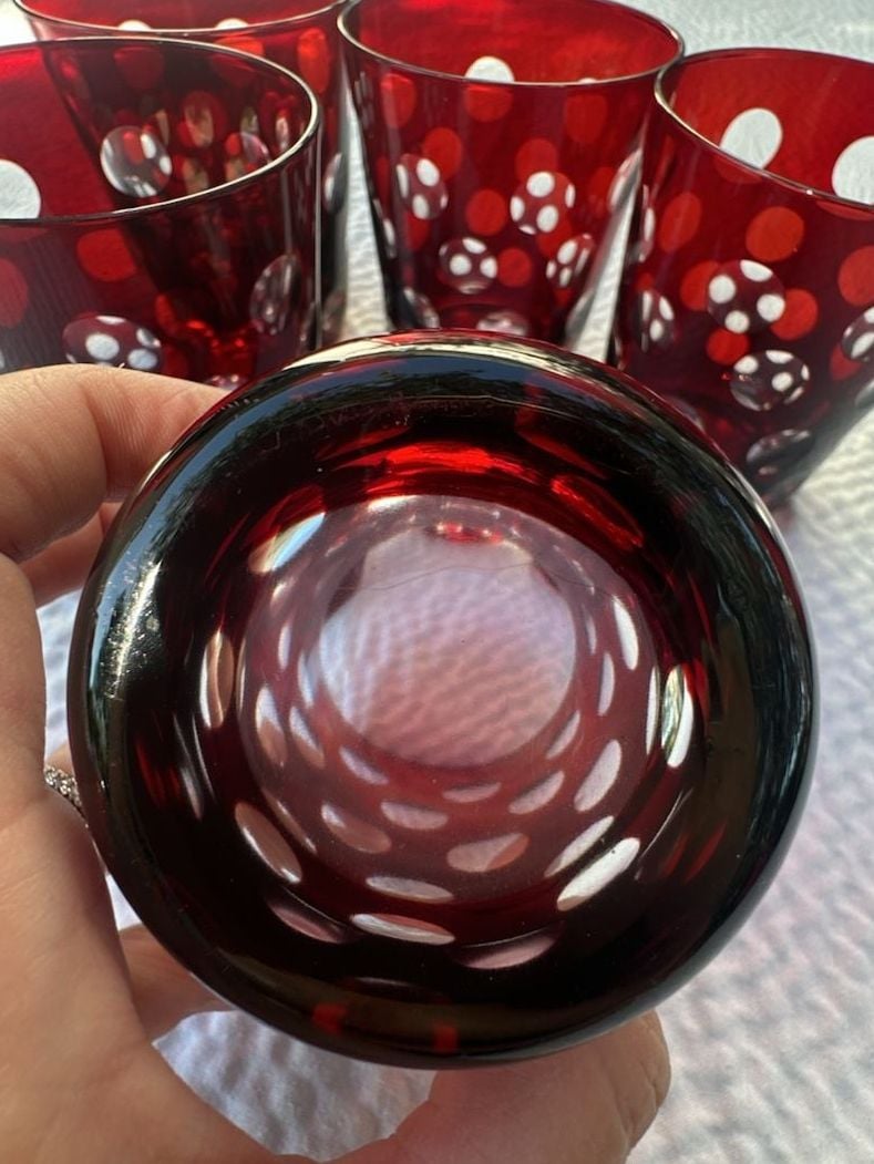 Rotter Glas Aufsteiger Ruby Red Tumbler Set of 5 5